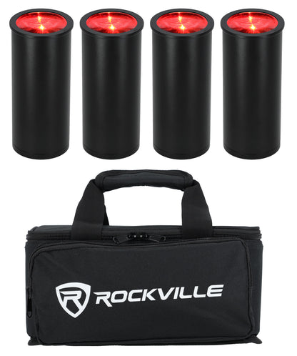 4 PACK MINI HALO BLACK
