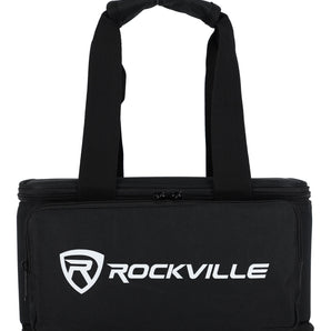 Rockville MINI HALO x12 Bag - Fits Up To 12 MINI HALO or Similar DJ Can Lights