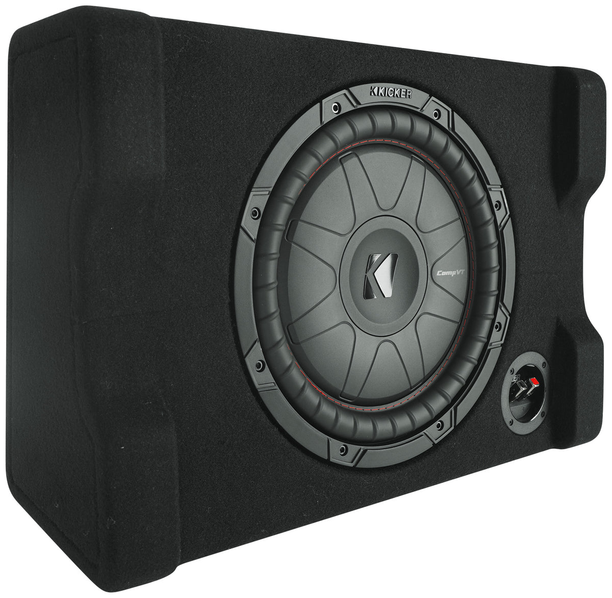 Kicker 52CVTDF122 CVTDF 12" Subwoofer in Down Firing Sub Box Enclosure 2-Ohm