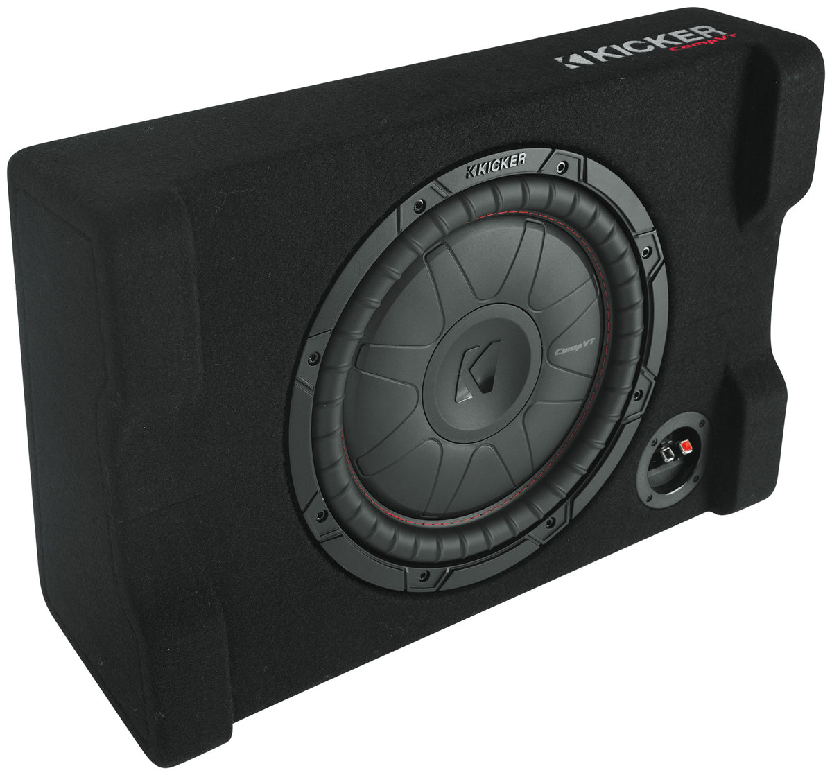 Kicker 52CVTDF122 CVTDF 12" Subwoofer in Down Firing Sub Box Enclosure 2-Ohm