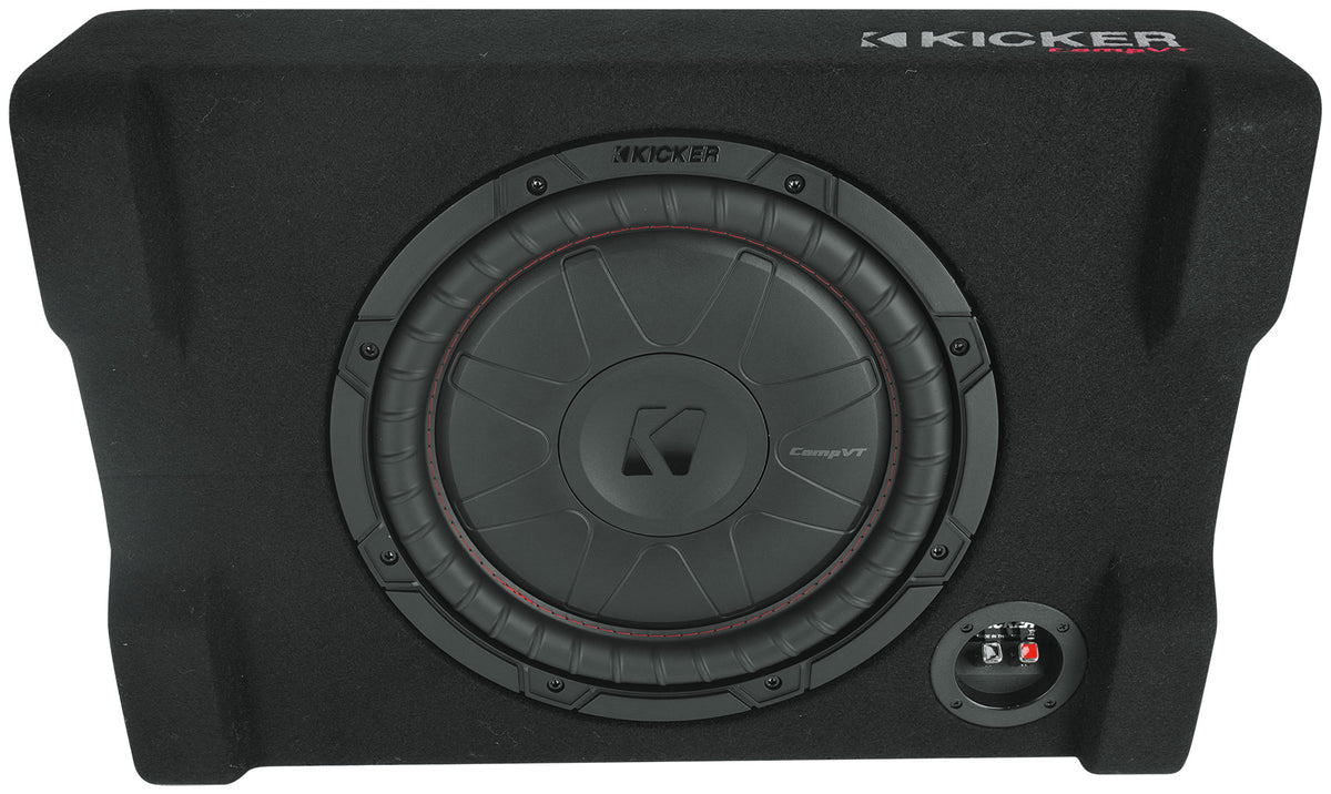 Kicker 52CVTDF122 CVTDF 12" Subwoofer in Down Firing Sub Box Enclosure 2-Ohm