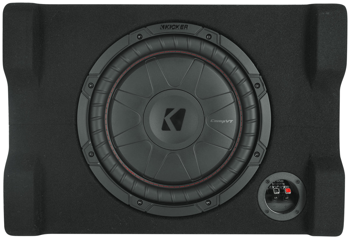 Kicker 52CVTDF122 CVTDF 12" Subwoofer in Down Firing Sub Box Enclosure 2-Ohm