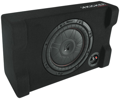 Kicker 52CVTDF102 CVTDF 10" Subwoofer in Down Firing Sub Box Enclosure, 2-Ohm