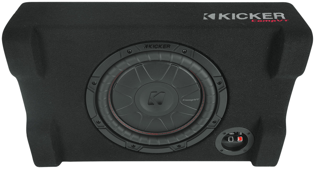 Kicker 52CVTDF102 CVTDF 10" Subwoofer in Down Firing Sub Box Enclosure, 2-Ohm
