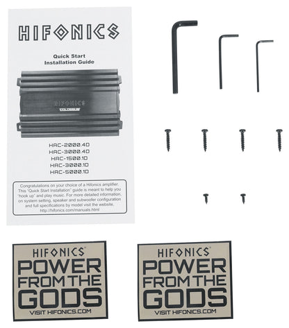 Hifonics HAC-3000.4D 3000 Watt 4-Channel Car Stereo Amplifier Class D Amp