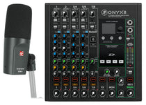 Mackie ONYX8 8-Ch Mixer w/Multi-Track USB/3-Band EQ+Bluetooth+Se Electronics Mic