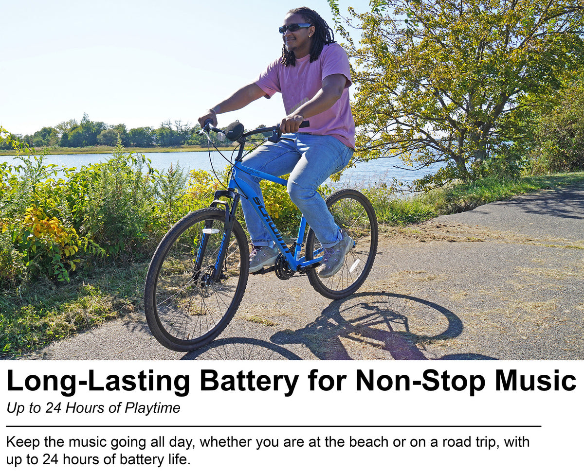 Rockville R-GO 16 Watt Waterproof Portable Bluetooth Speaker+Bicycle Bar Mount