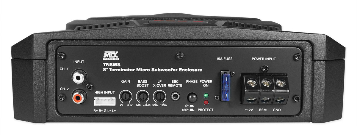 TN8MS 8" Slim Under-Seat Powered Subwoofer