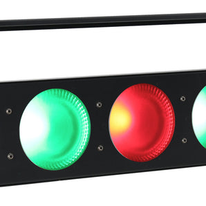 Rockville FIVE-EYE 5 Head RGB Blinder Light, 19 Channel DMX, Super Bright, Metal