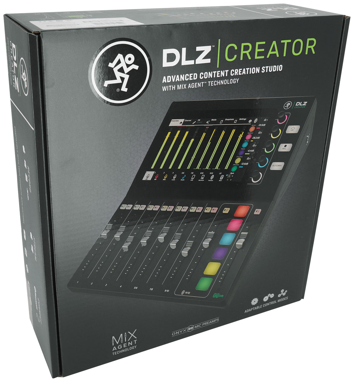 Mackie DLZ Creator Adaptive Digital Mixer for Recording Podcasting and Streaming