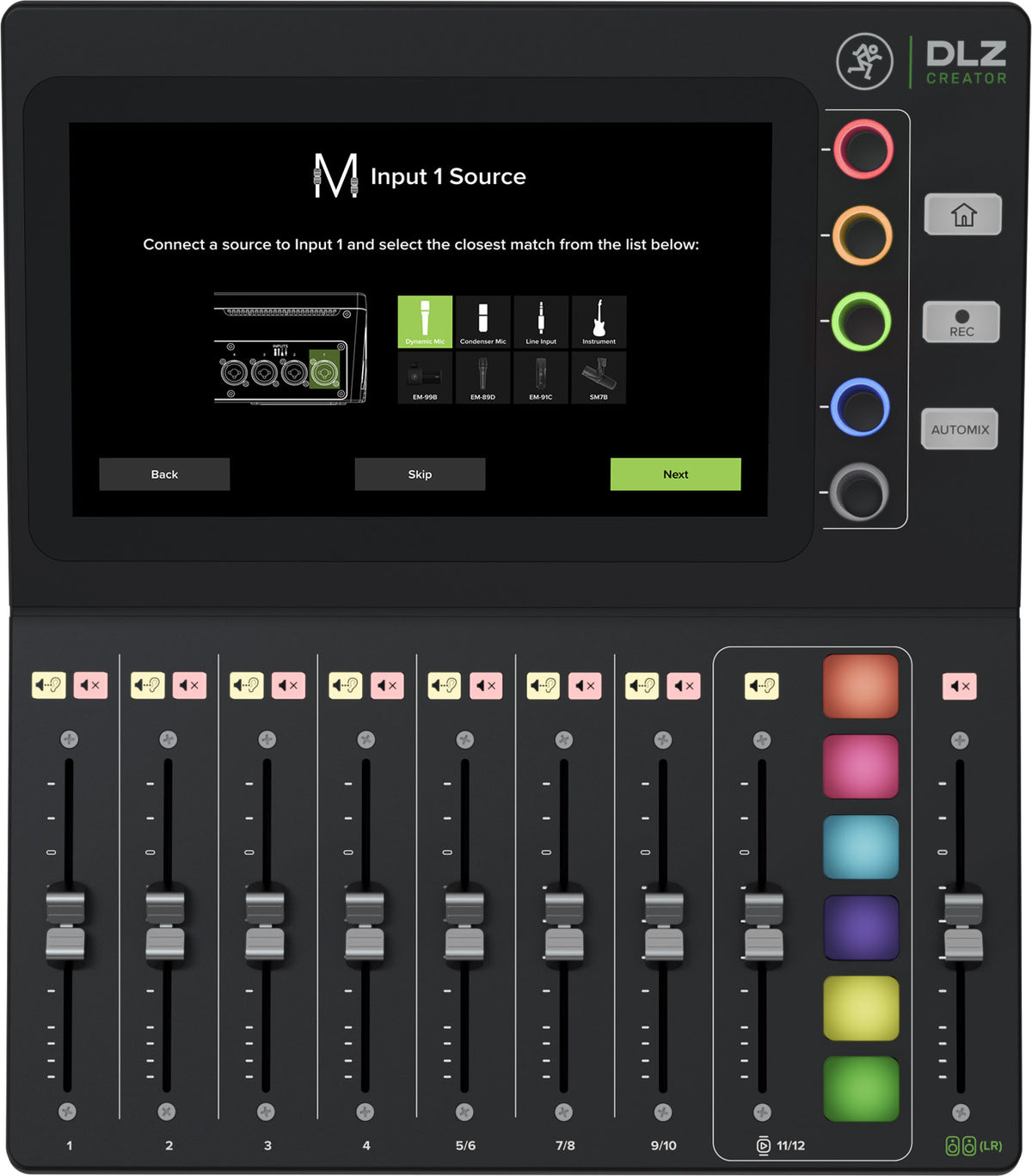Mackie DLZ Creator Digital Mixer 4 Recording Podcasting Streaming+(4) Headphones