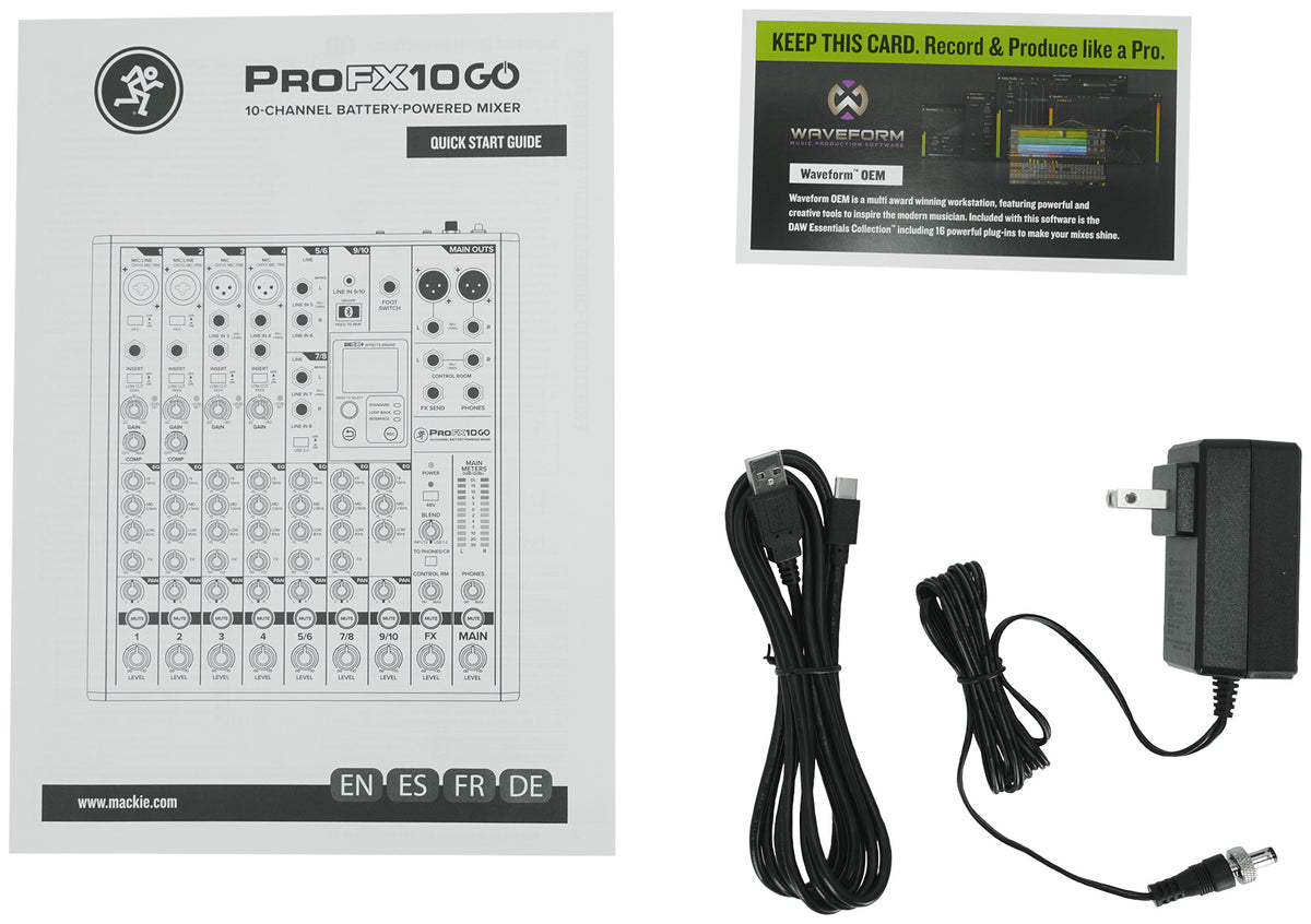 ProFX10GO 10-Channel Battery Powered Analog Mixer