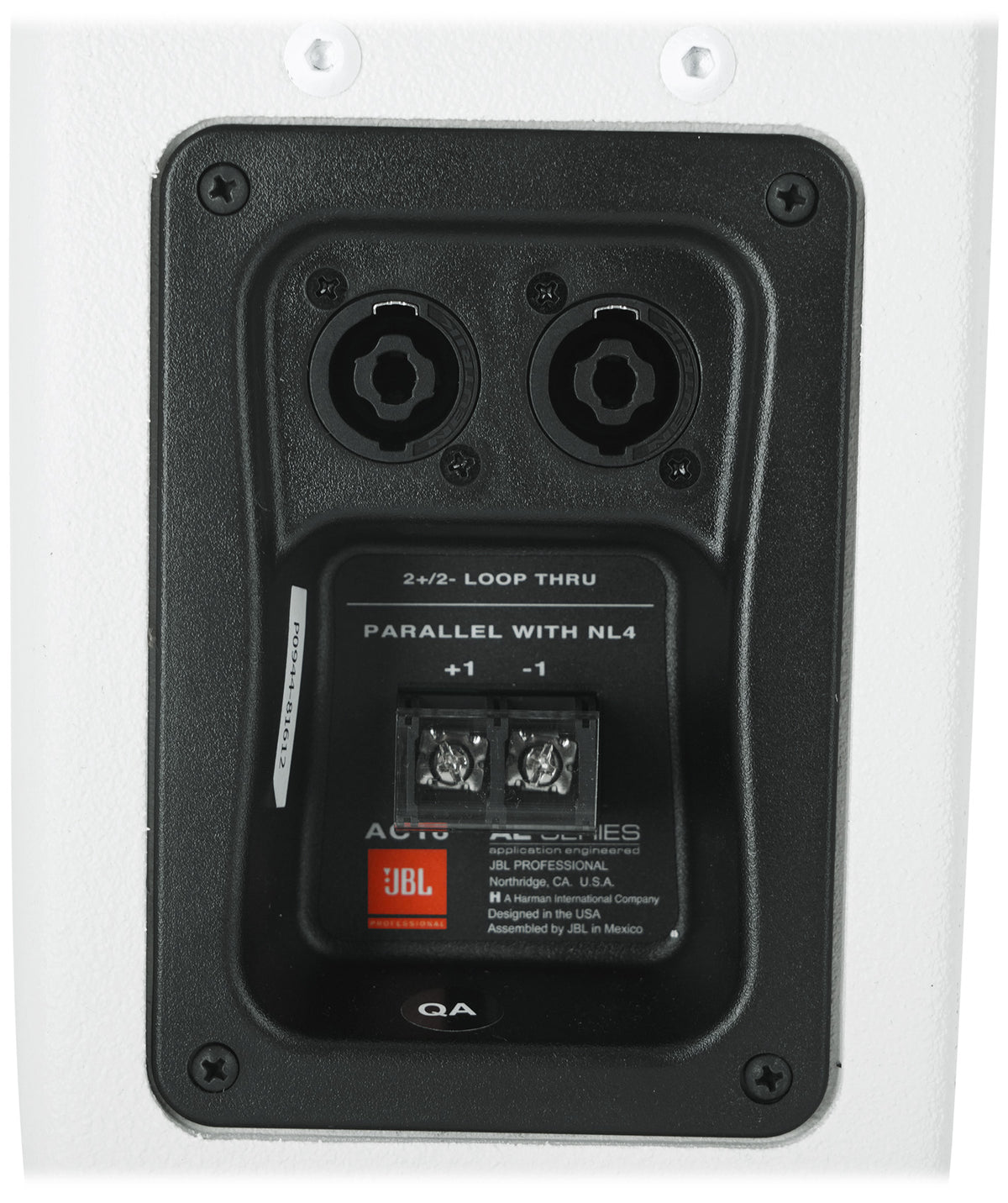 JBL AC16-WH 6" 640 Watt 2-Way 16 Ohm Passive Wall Mount Speaker in White
