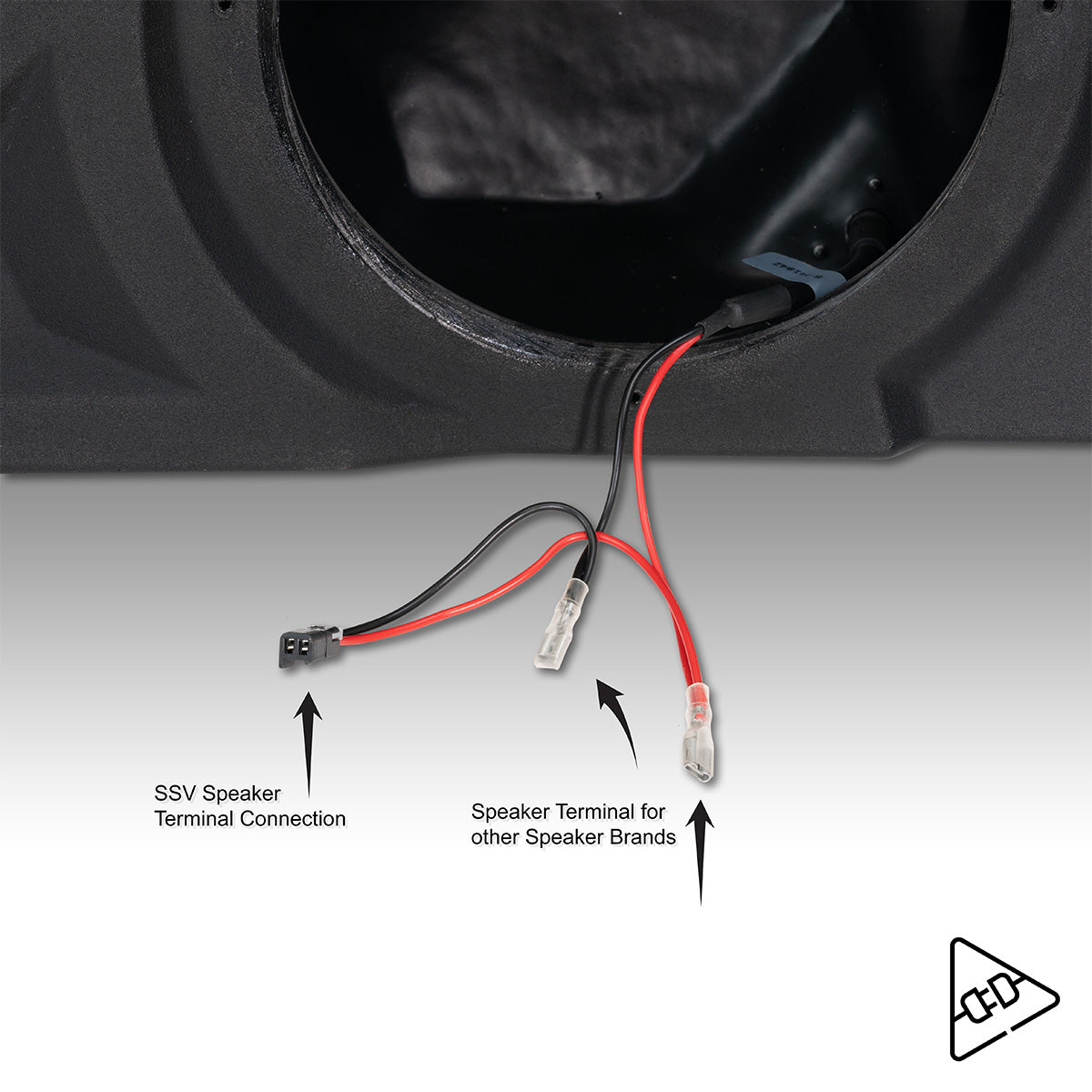 SS-F68U 6.5" Or 8" Front Kick Panel Speaker Pods
