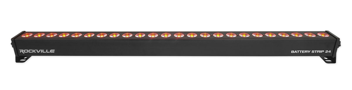 BATTERY STRIP 24 Rechargeable RGBW DJ Wash Light Bar w/DMX+Tree Stand