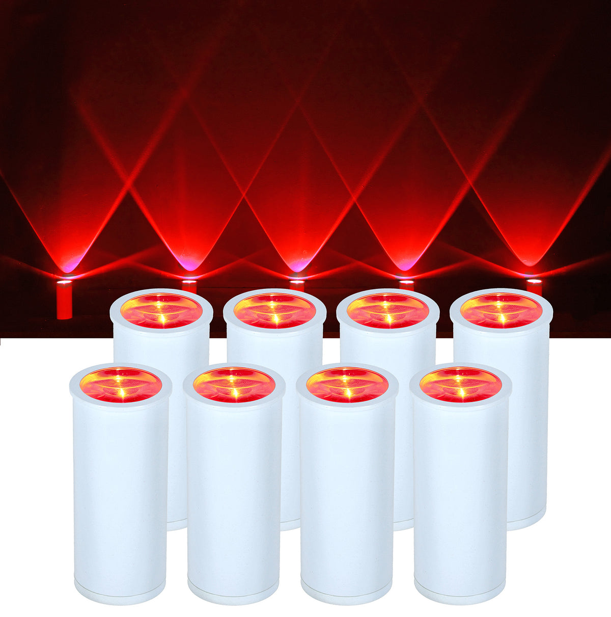 8 PACK MINI HALO WHITE