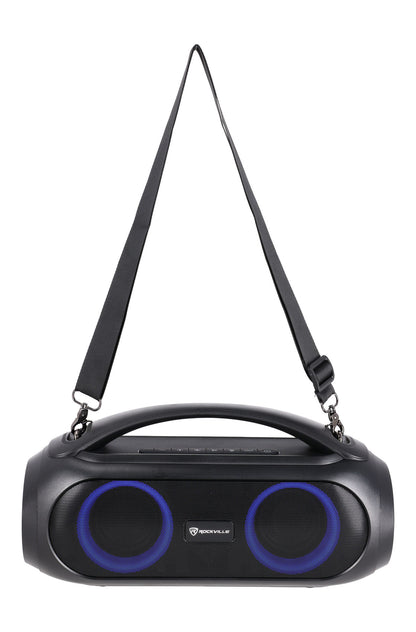 Rockville GO PARTY MAX BASS Large Portable LED Bluetooth Speaker w/Wireless Link