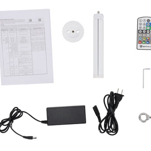 Rockville ROCK SABER White 23 Hr. Battery DJ/Stage Tube Light/Wireless DMX+Stand