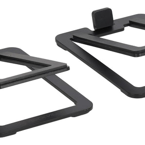 Pair Rockville SR3 Low Profile Speaker Riser Stands For 4" Desktop Speakers