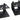 Pair Rockville SR4 Speaker Riser Stands For 4" Desktop Speakers or Monitors