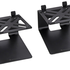 Pair Rockville SR4 Speaker Riser Stands For 4" Desktop Speakers or Monitors