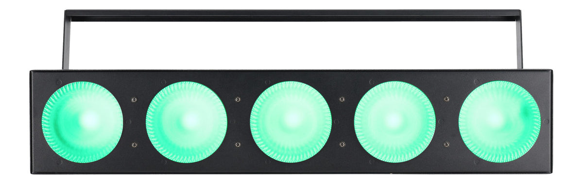 FIVE-EYE 5 RGB Blinder Lights w/19 Channels of DMX+Controller+Cables