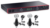 SCARLETT 18I20 4G 4th Gen Audio Recording Interface + (2) Studio Mics