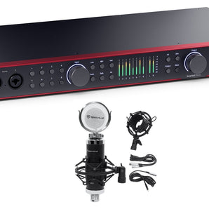 Focusrite SCARLETT 18I20 4G 4th Gen 24-bit 192 kHz Audio Recording Interface+Mic