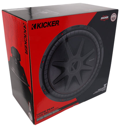 Kicker 52CVR154 CVR15 COMPVR 15" 1400w Subwoofer 4-Ohm DVC Car Audio Sub CVR154
