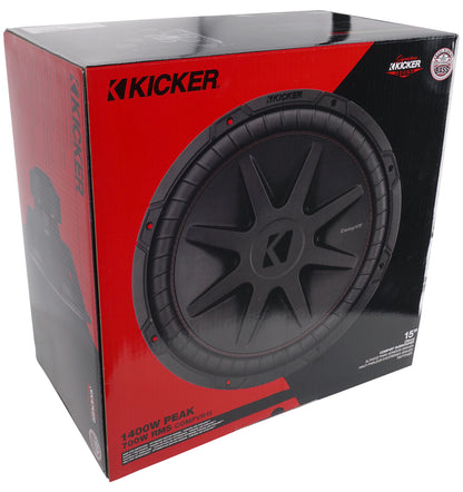 Kicker 52CVR152 CVR15 COMPVR 15" 1400w Subwoofer 2-Ohm DVC Car Audio Sub CVR152