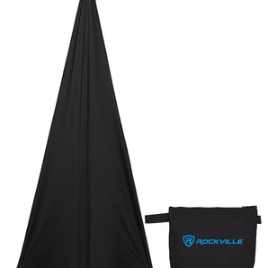Rockville Lighting Stand For Moving Head/Gobo/Beam/Spot/Effect Light+Black Scrim