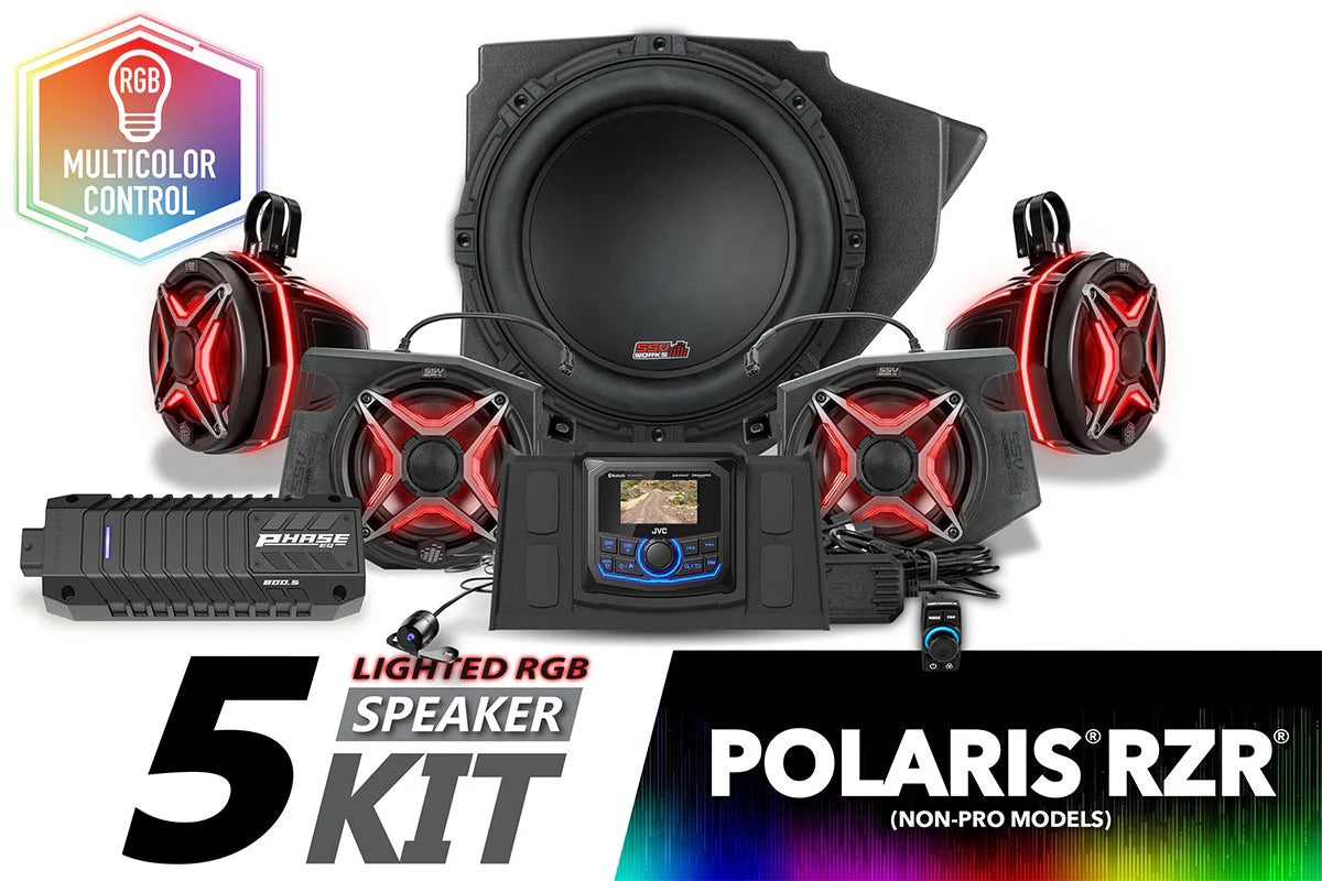 240-RZ34-PHZ4V 5-Speaker System With Amp And JVC Controller