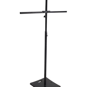 Rockville RLF6 BLACK 10 Foot Solid Base Tree Bar Lighting/Projector DJ Stand+Bags