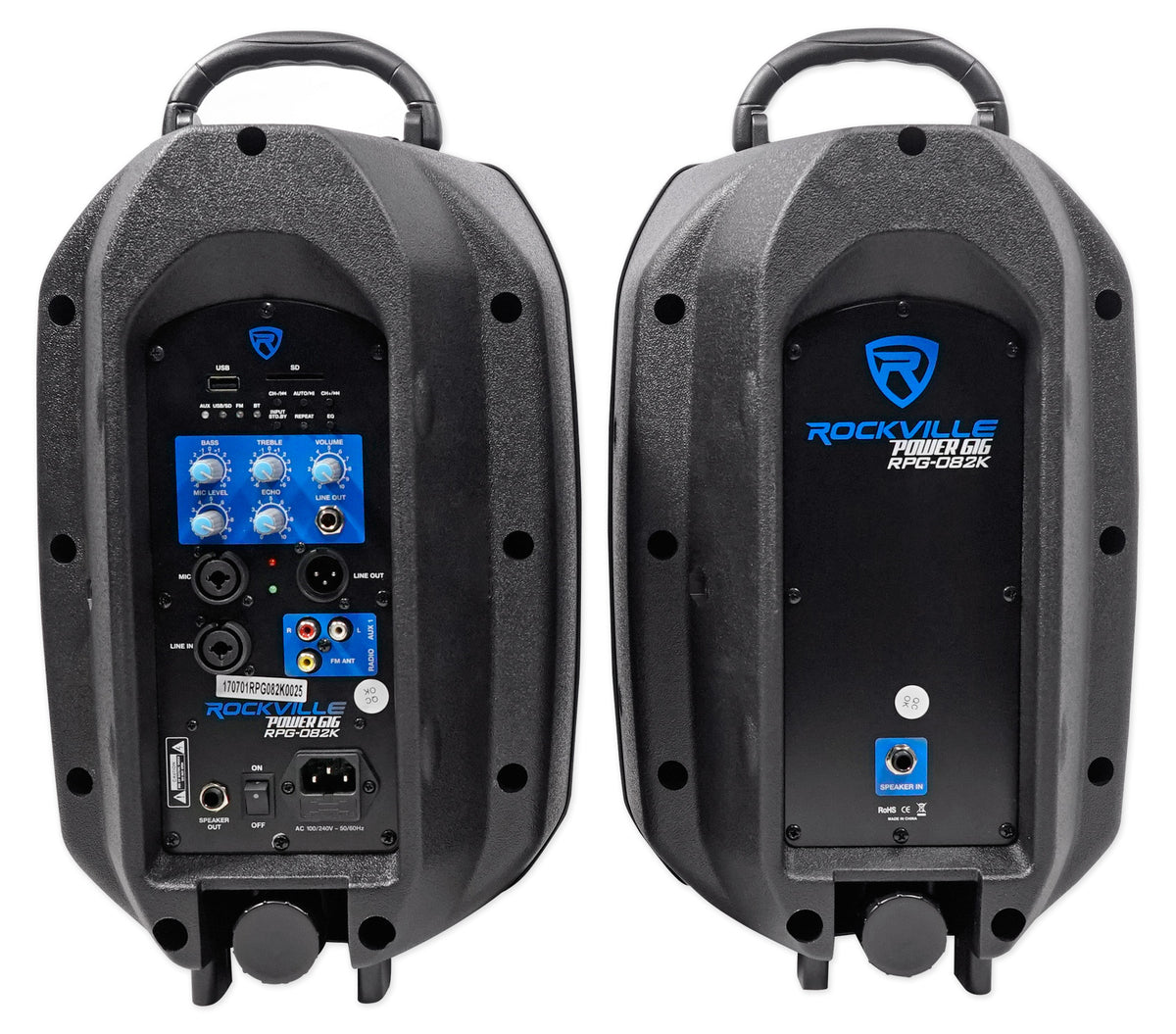 Dual 8" Phone/iPad/Laptop Youtube Karaoke Machine/System mit Wireless Mics