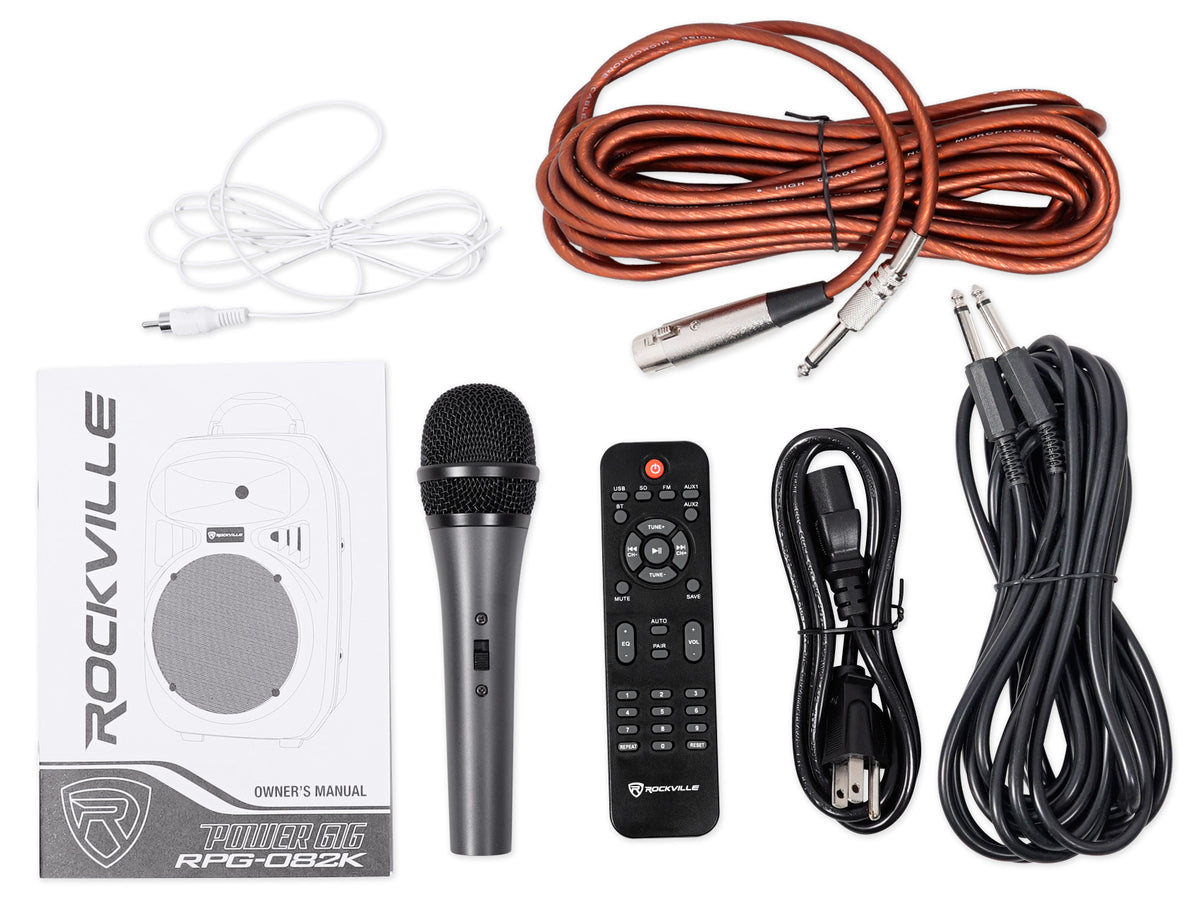 Dual 8" Phone/iPad/Laptop Youtube Karaoke Machine/System mit Wireless Mics