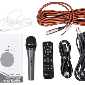 Rockville Dual 8 ich Phone/ipad/Laptop Youtube Karaoke Machine/System mit Wireless Mics