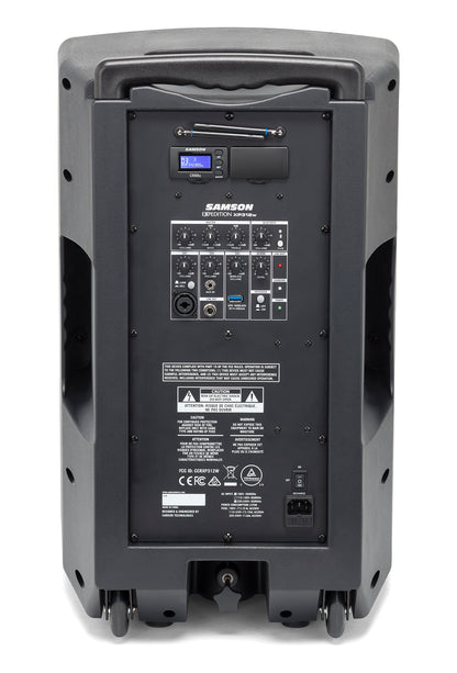 Samson Expedition XP312W-D 12" Portable PA Rechargeable Speaker w/Bluetooth+Mic