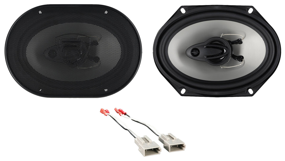 Rockville 6x8" Front Factory Speaker Replacement Kit For 1995-1997 Ford Explorer