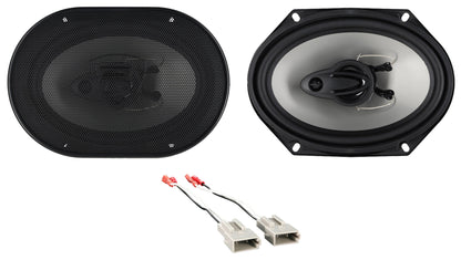 Rockville 6x8" Front Factory Speaker Replacement Kit For 1995-1997 Ford Explorer