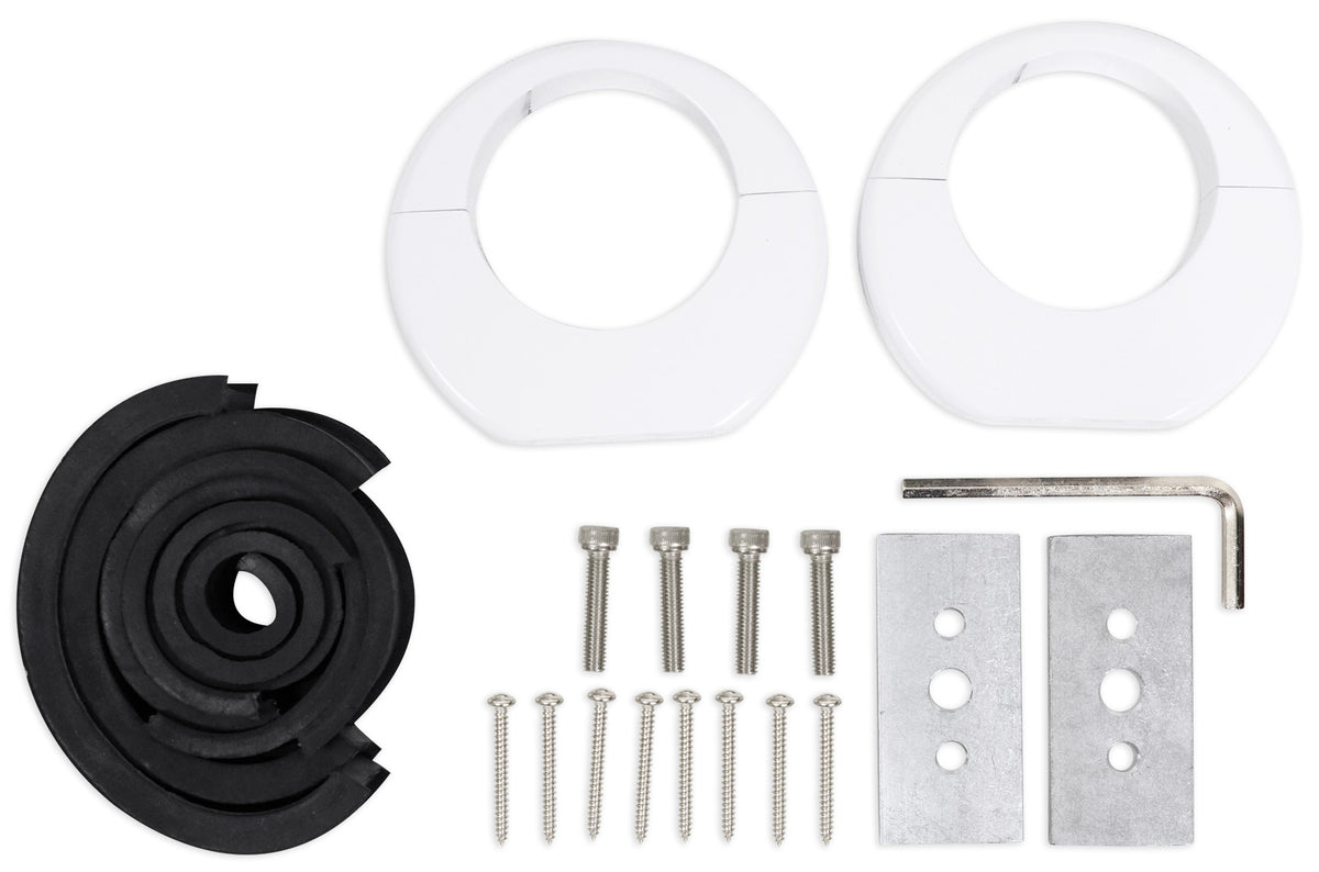 MAC90W 8" White Aluminum Wakeboard Tower Speaker Pods+Covers