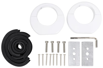 MAC90W 8" White Aluminum Wakeboard Tower Speaker Pods+Covers