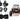 (2) Rockville MAC90B 8" 360 Degree Swivel Tower Speaker Pods+Covers RZR/ATV/UTV