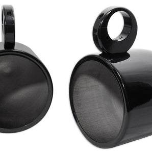 (2) Rockville MAC90B 8" 360 Degree Swivel Tower Speaker Pods+Covers RZR/ATV/UTV