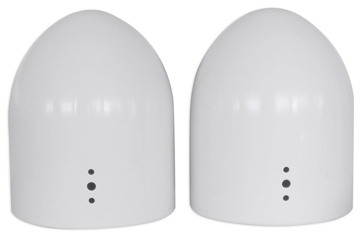 MAC90W 8" White Aluminum Wakeboard Tower Speaker Pods+Covers