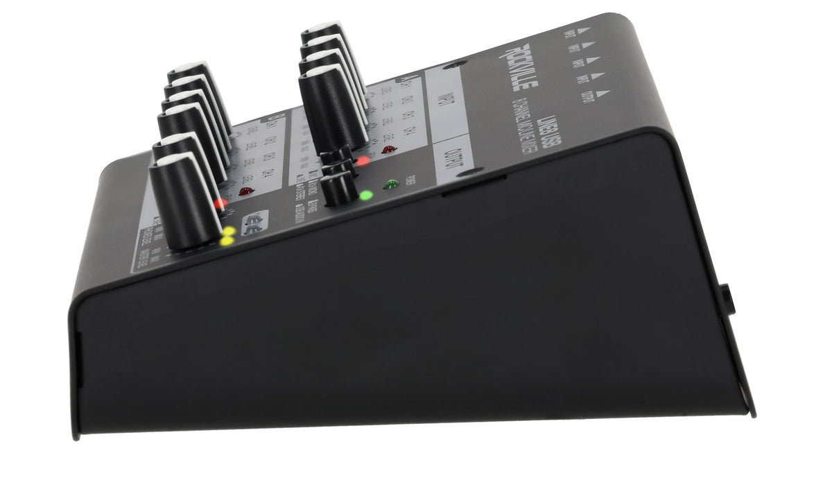 Rockville LINE8 USB 8 Channel Mic/Line Mixer w/ USB Computer Recording Interface