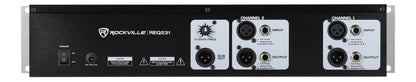 Rockville REQ231 V2 Dual 31 Band 1/3 Octave Graphic Equalizer w/ Sub-Output!