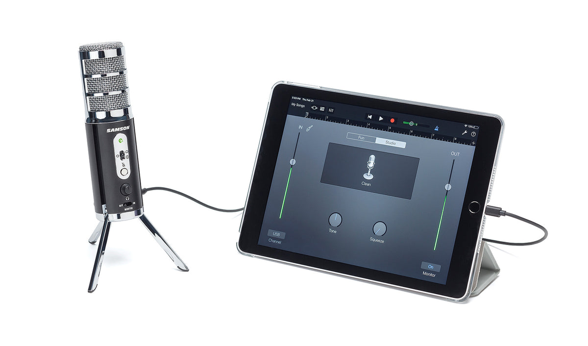 Samson Satellite Recording USB/iOS Microphone Computer iPad iPhone Streaming Mic