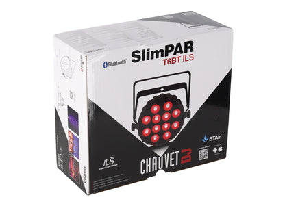 Chauvet DJ SLIMPAR T6 BT ILS D-Fi USB DMX RGB LED Par Wash Up-Light w/Bluetooth