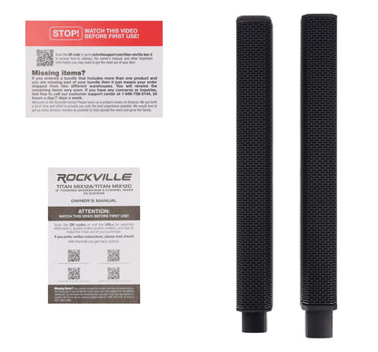 Rockville TITAN MIX12A BOX 2 - Contains (2) Array Speakers + Bag + Manual