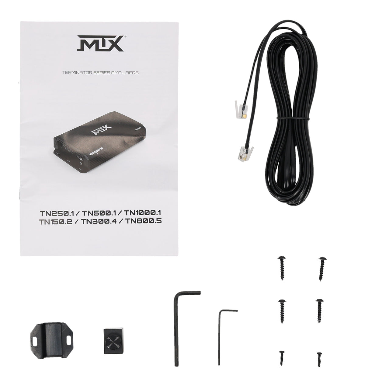 MTX Terminator TNP212D2 1200 Watt Dual 12” Subwoofers+Sub Box+Amplifier+Rockmat